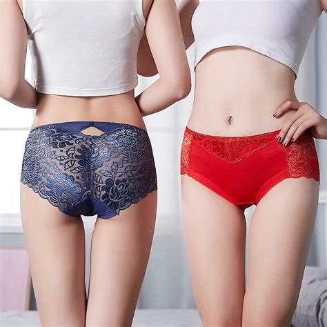 sexy lace floral seamless panties lingerie women plus size l 3xl underwear knickers midi waist