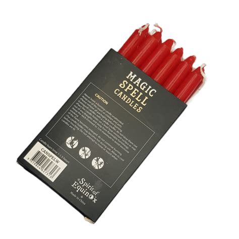 Coloured Ritual Chime Wish Candle Magic Spell Candles Red 12 Pack