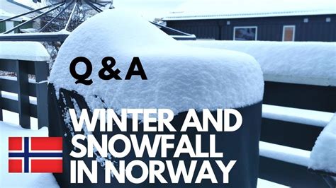 Winter And Snowfall In Norwaynorway Vlog Youtube