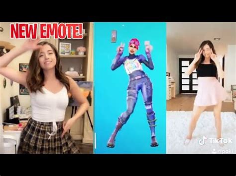 🔥drop a like & subscribe! NEW Pokimane TIKTOK EMOTE LEAKED in Fortnite Battle Royale ...