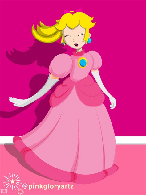 Princess Peach Showtime Ribbon Peach Fanart By Pinkglorymlp On Deviantart