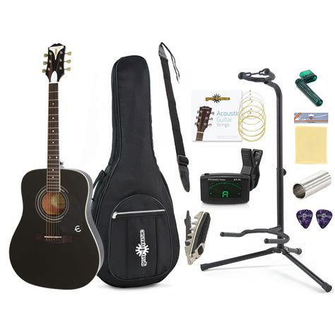 Disc Epiphone Pro 1 Plus Beginners Guitar Pack Black At Gear4music
