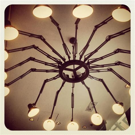 How do you keep the millions of tiny spiders webs off porch ceiling. Spider Lamp | Spider lamp, Ceiling lights, Lamp