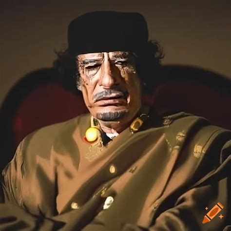 Portrait Of Muammar Gaddafi On Craiyon