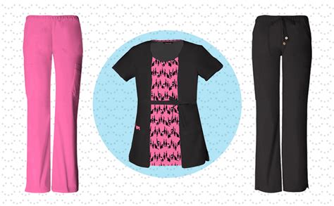 Slideshow One Scrubs Top Five Ways A “purrfect” Black And Pink Top