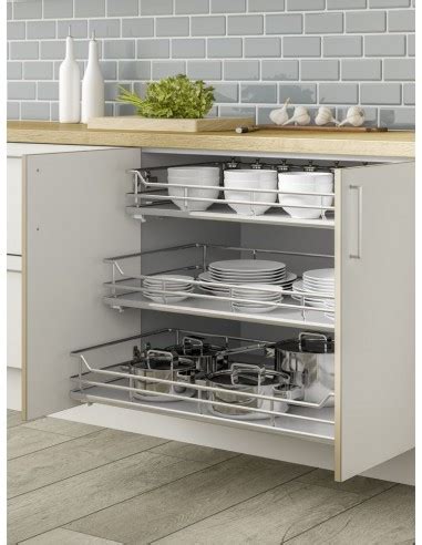 Pullout baskets pullout baskets help to make your kitchen more efficient by providing a convenient place for canned goods, fruit, vegetables, cleaners, linens or other kitchen items you need to have at your fingertips. Individual Pull Out Shelving Basket Drawers Perfect For ...