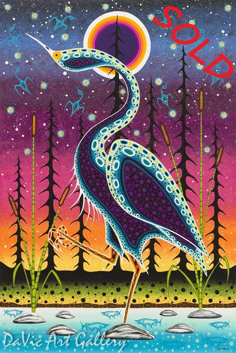 Symbol Of The Crane Clan By James Jacko Native Canadian Arts