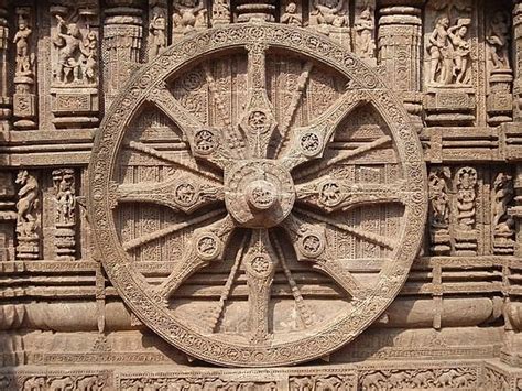 Konark Sun Temple Bhubaneswar India Ashoka Chakra Ancient Symbols