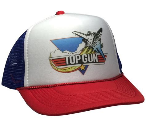Vintage Top Gun Trucker Hat Adjustable Snapback 80s Movie Hat Etsy
