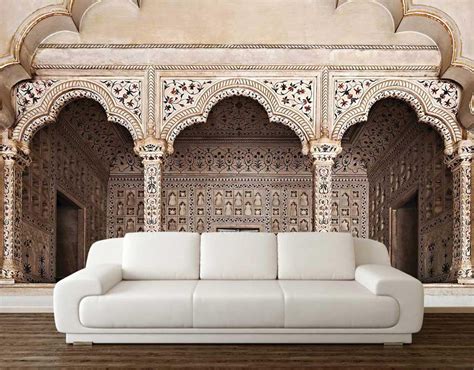 Wall Arches Oriental Wall Mural Peel And Stick Wallpaper Etsy Uk
