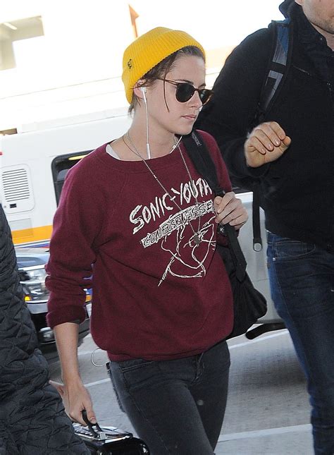 Kristen Stewart Casual Style At Lax Airport November 2014 • Celebmafia