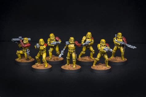 Imperial Fists Inspired Stormtroopers For Star Wars Legion Rminipainting