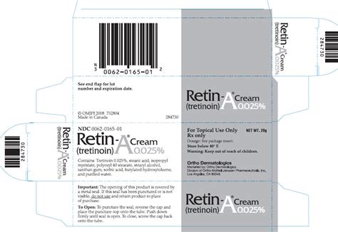 Retin A Cream Gel Liquid Fda Prescribing Information Side Effects