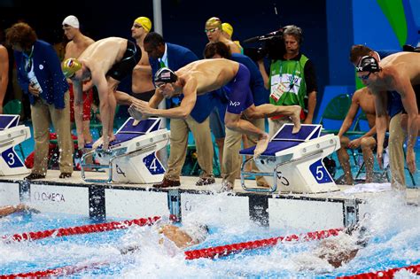 michael phelps powers u s to victory in 4x100 relay winning a 19th gold the new york times