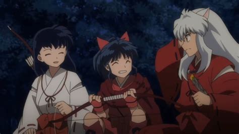 Yashahime Inuyasha And His Wife Kagome With Their Daughter Moroha In A