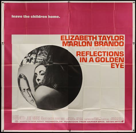 Reflections In A Golden Eye Movie Poster 1967 6 Sheet 81x81