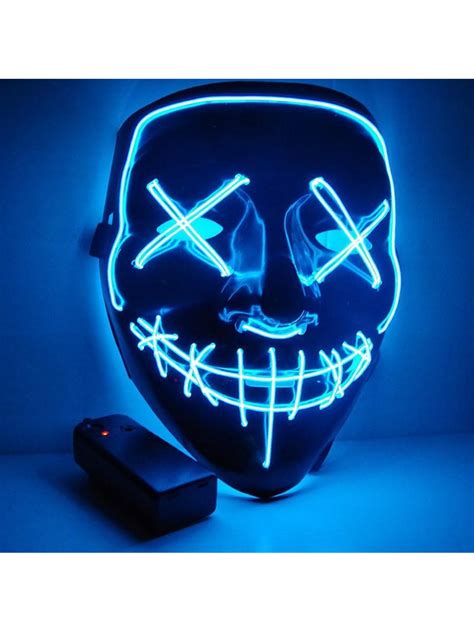 Halloween Party Costumes X Eye Ghost Face Led Glowing