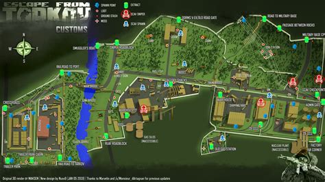 Shoreline Escape From Tarkov Map Tubemaha