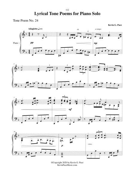 Lyrical Tone Poem No 24 In D Minor Piano Solo Music Sheet Download