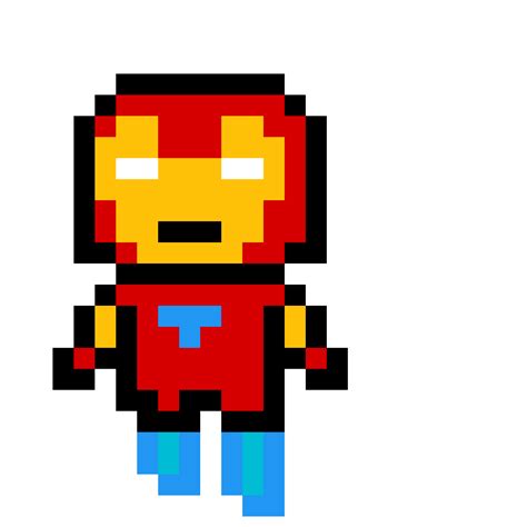 Pixilart Cool Iron Man Pixel Art By Anonymous
