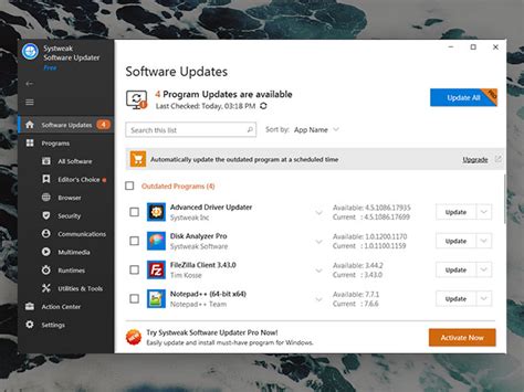 Systweak Software Updater 3 Yr Subscription Windows Stacksocial