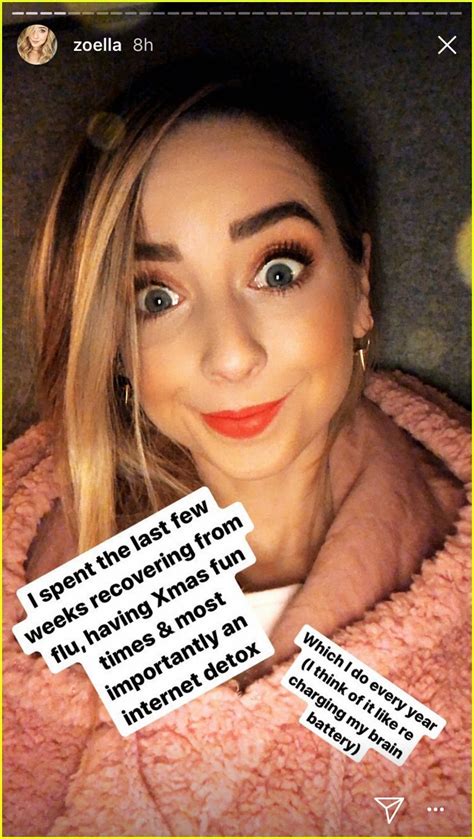 Zoella Returns From Internet Break After Holidays Photo