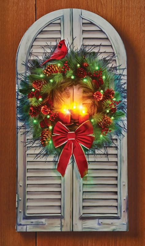 Check spelling or type a new query. LED Fiber Optic Holiday Window Wreath Canvas | Christmas