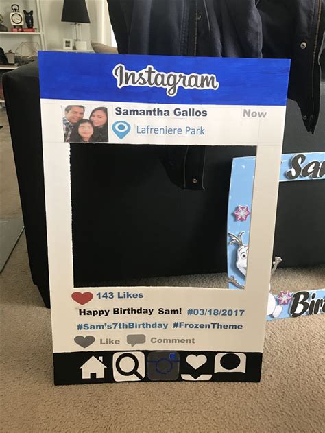 Diy Instagram Photobooth Frame Instagram Frame Photobooth Instagram