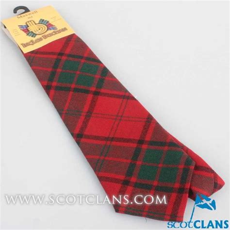 Pure Wool Tie In Maxwell Modern Tartan