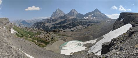 Amazing View From Atop Hurricane Pass While Backpacking The Teton Crest