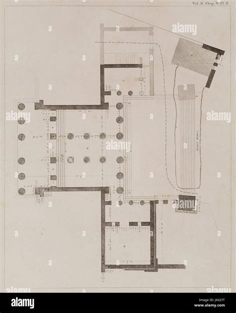 The Plan Of The Propylaea Stuart James And Revett Nicholas 1787 Stock