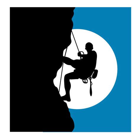Mountain Climber Abseiling Decal Sticker Gympie Stickers
