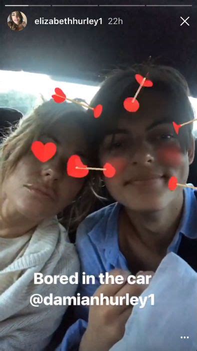 Elizabeth Hurleys Son Damian Teaches Her How To Take A Selfie