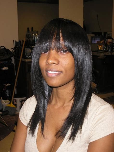 Sewinweavewithbangs Pictures Of Sew In Weave Hairstyles With