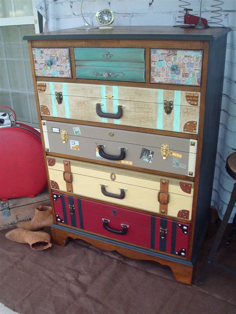 Faux Suitcase Dresser Upcycle Diy Thought