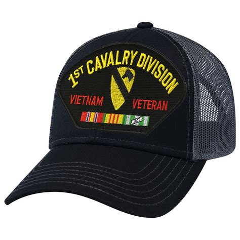 1st Cavalry Division Vietnam Veteran Ball Mesh Cap 1st