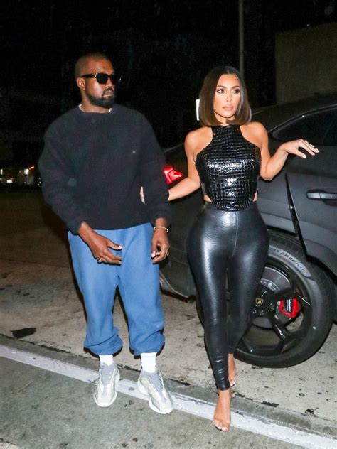 Kim Kardashian Black Leather Outfit La July 2019 Popsugar Fashion Photo 2