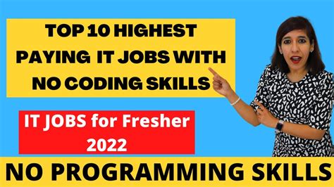 Top 10 High Paying It Jobs With No Coding Skills 2022 How To Start