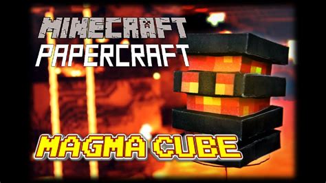 Diy Minecraft Papercraft Nether Theme Set 12 Magma Cube Wither
