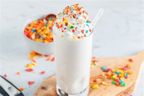 Milkshake Best Homemade Fruity Pebbles Milkshake Recipe Easy
