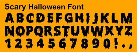 Halloween Font Instant Download