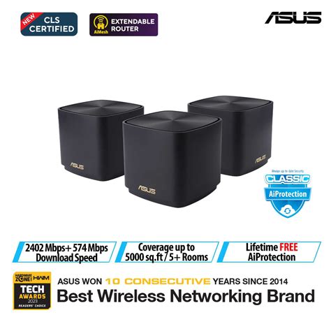 Asus Zenwifi Xd5 Whole Home Dual Band Mesh Wifi 6 System Xd5 3000