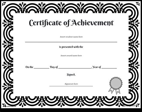 Award Template For Students — Printable Award Certificates For