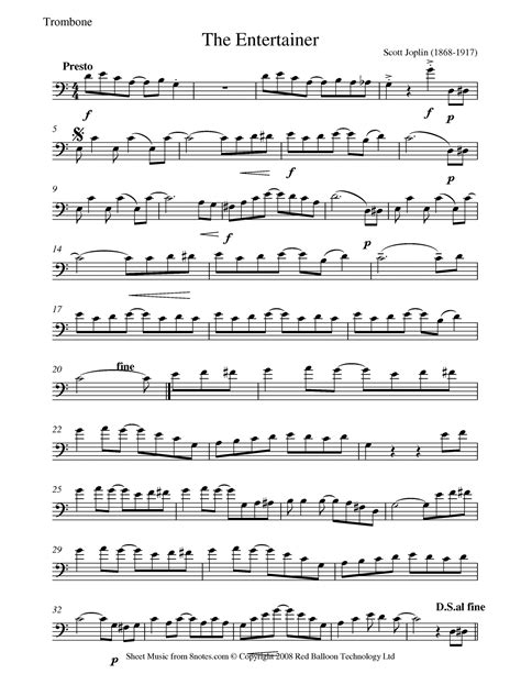 The entertainer by scott joplin. The Entertainer Free Printable Piano Sheet Music - free sheet music the entertainer for easy ...