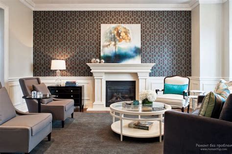 Trendy Living Room Wallpaper Ideas Colors Patterns And Types