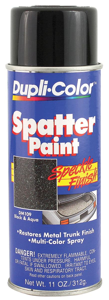 1967 1977 Chevelle Trunk Spatter Paint Blackaqua 11 Oz