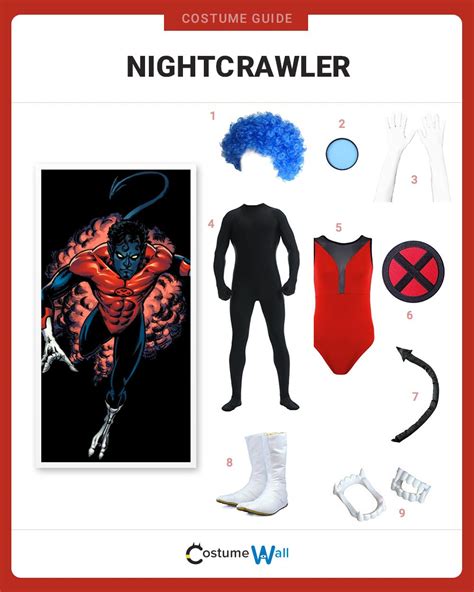 Get In Costume Dressed As Nightcrawler The Blue Skinned Marvel Mutant