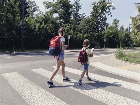 Kid Walking To School