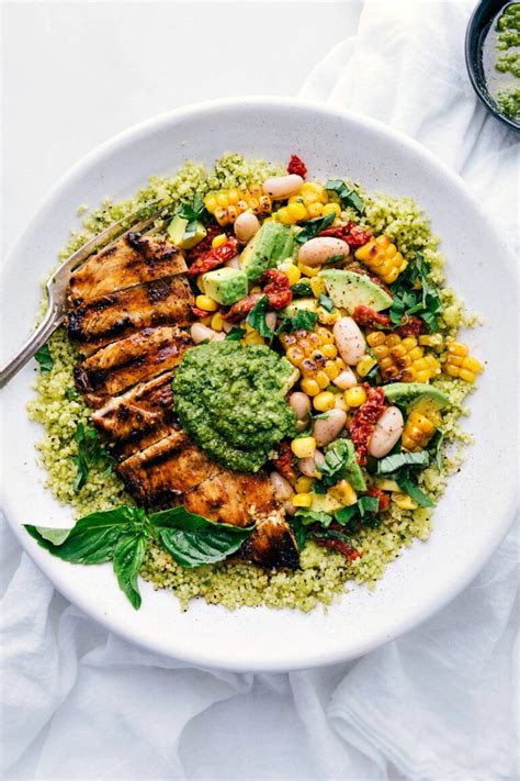 Pesto Chicken With Corn And Bean Salsa Chelseas Messy Apron