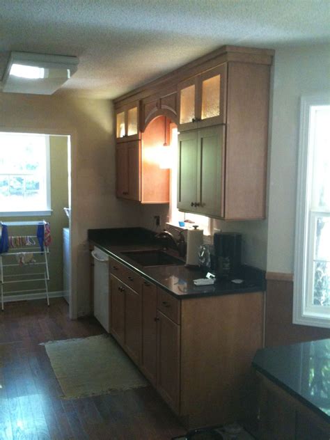Sold and shipped by costway. Stacked wall cabinets make small galley kitchens look big! | Small galley kitchens, Kitchen ...